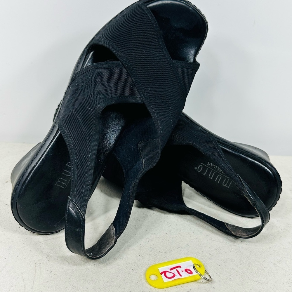 Munro Women's Elegant Black Sandals size 6,5W